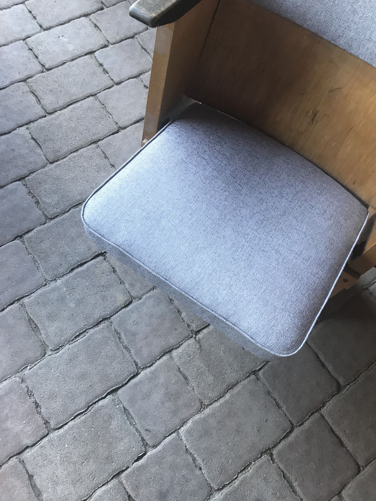 Mid Century Hungarian 1 Seater Cinema Bench From Szék és Faárúgyár, 1950s photo vinterior