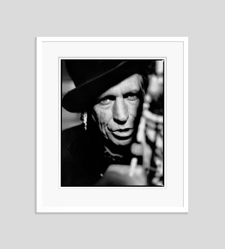 "Keith Richards' Kevin Westenberg Limited Edition Archival Pigment Print Framed In White photo furniture
