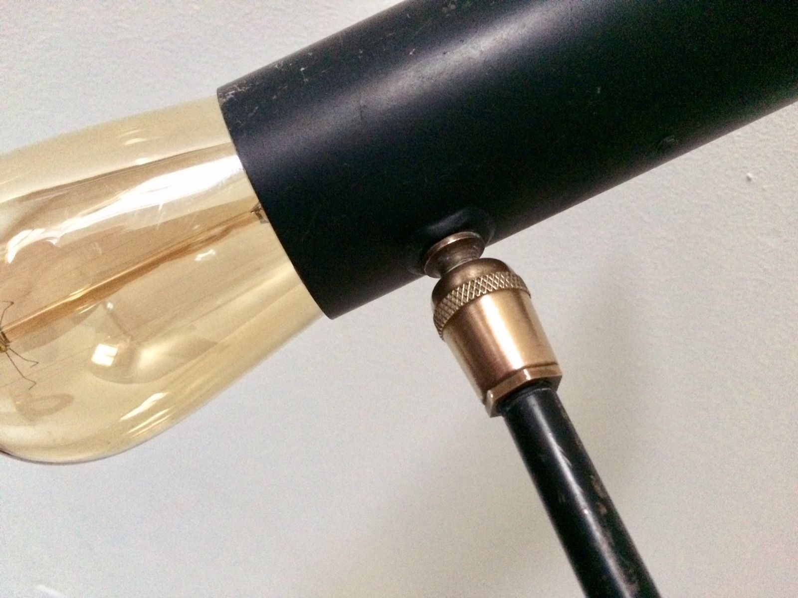 Mid Century Modern Bureaulamp / Tafellamp, Frans Design Ca. Jaren 1950, Door René Caillette photo vintage