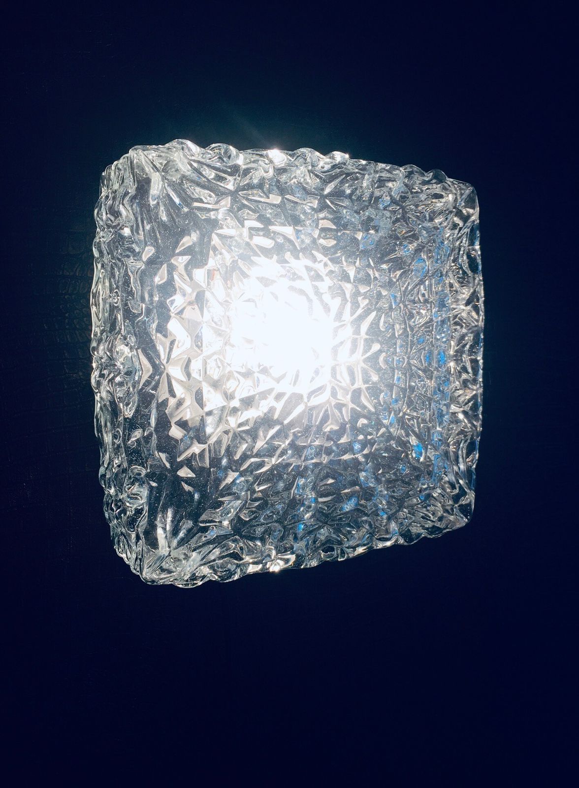 Grote Facetglazen Wandlamp Uit De Jaren 1960 photo 182.28