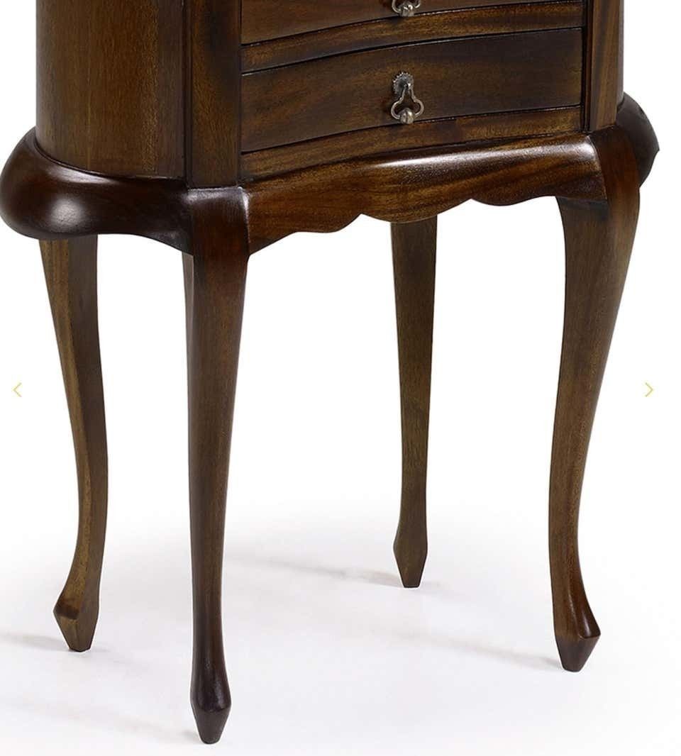 Paire de tables de chevet en acajou, forme rognon et deux tiroirs, XXe siècle photo vinterior