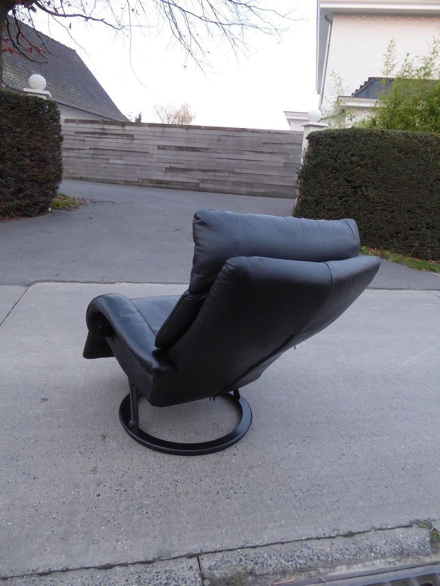 Black Leather Gaga Lounge Chair By Percival Lafer For Percival Lafer, 1998 photo vintage