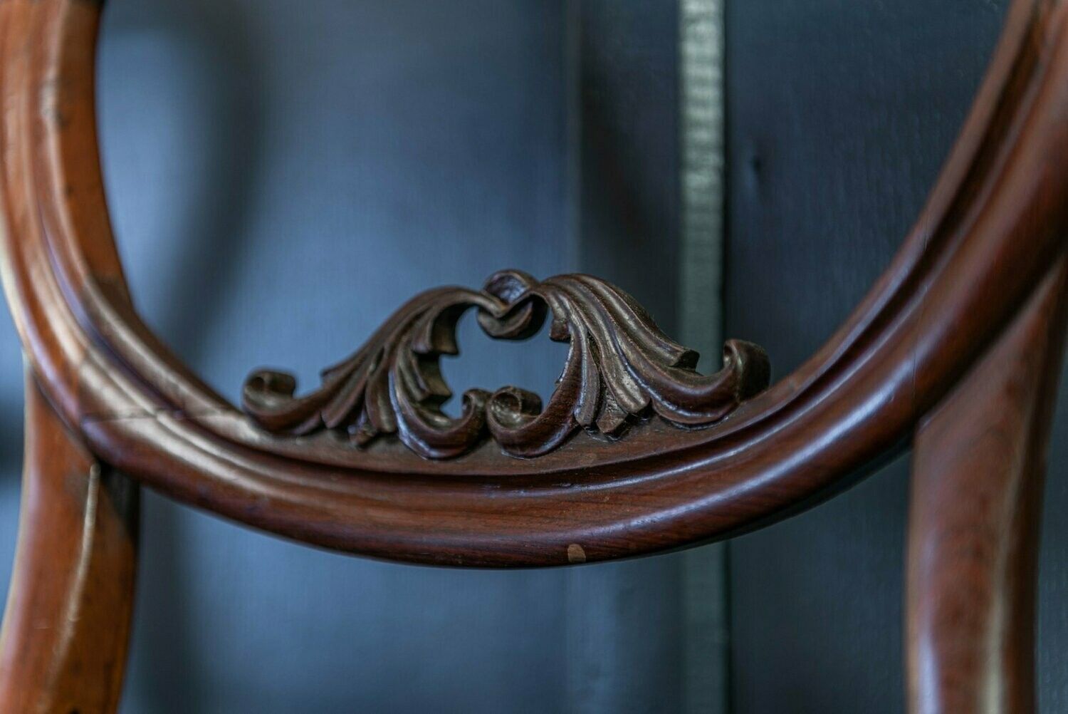 19th C Set Of 6 Rosewood Upholstered Chairs photo vintage