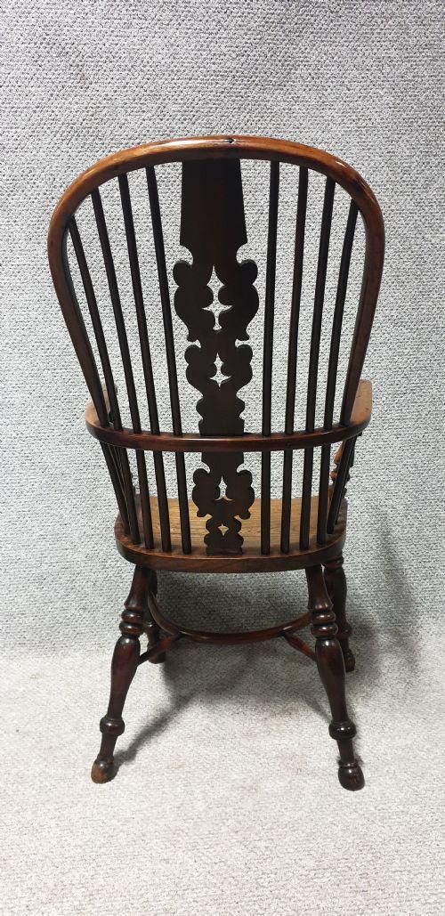Tall Yew Wood Windsor Chair photo Furniture