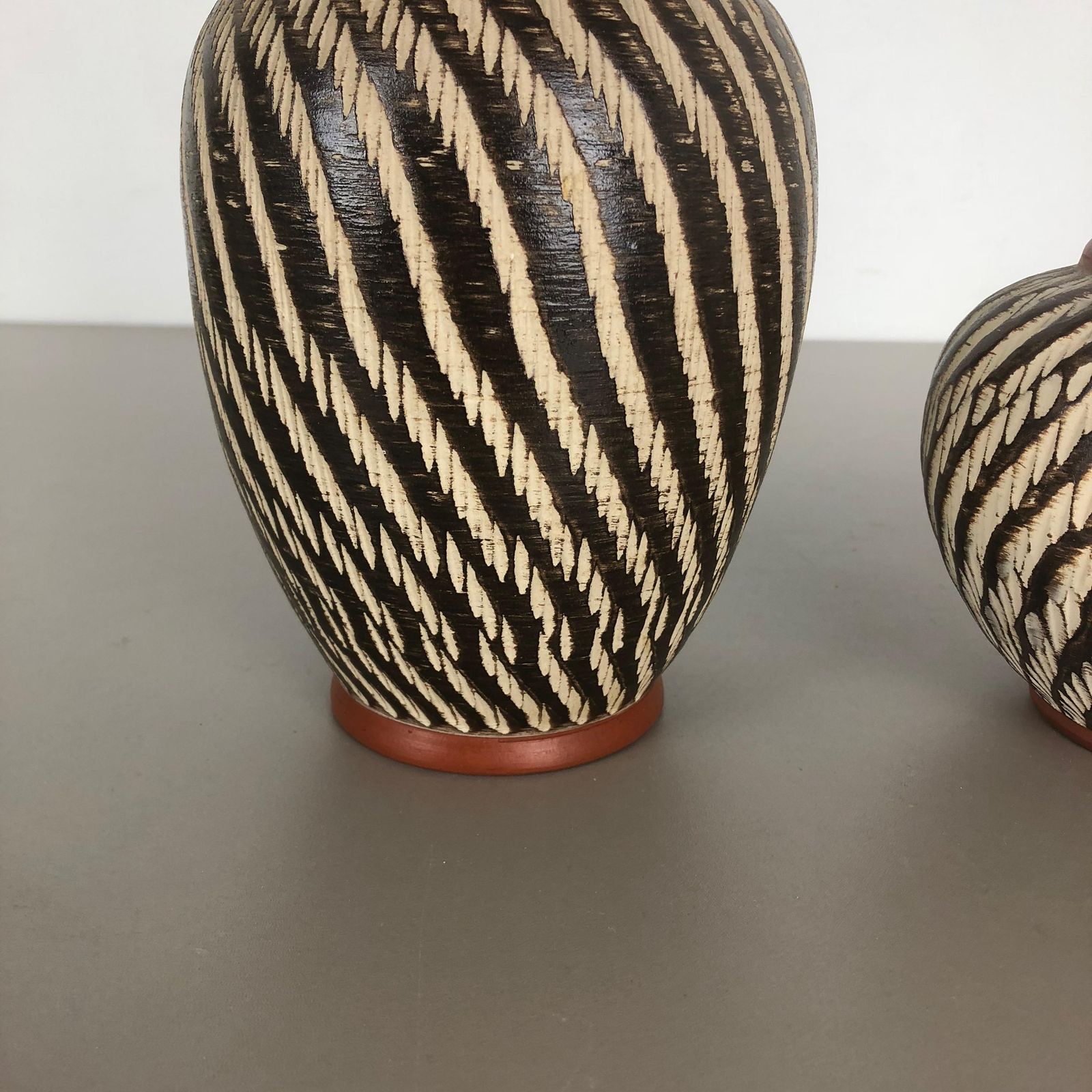 Set Of Two Vintage Pottery "Abstract" Vases Made By Wekara, Germany, 1960s photo 498.0