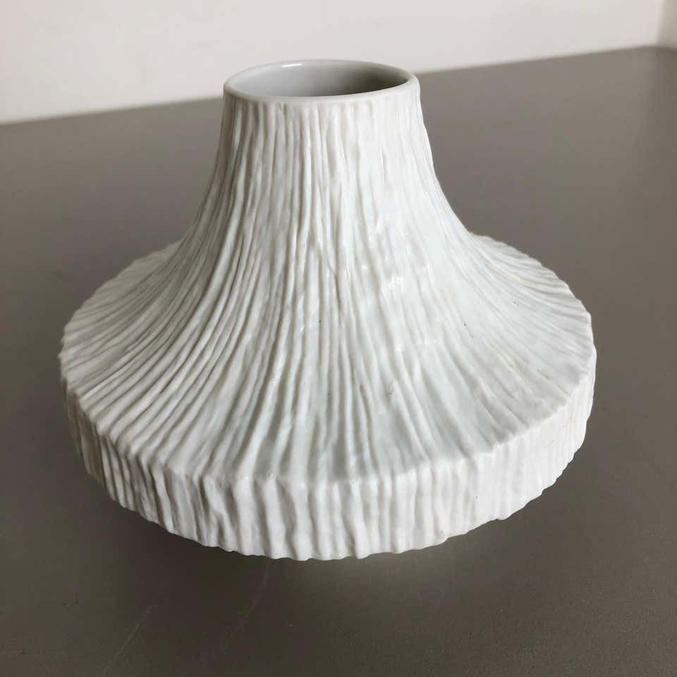 photo furniture Set Of 2 Porcelain Op Art "Stone" Vase By Heinrich Selb, Germany, 1970s