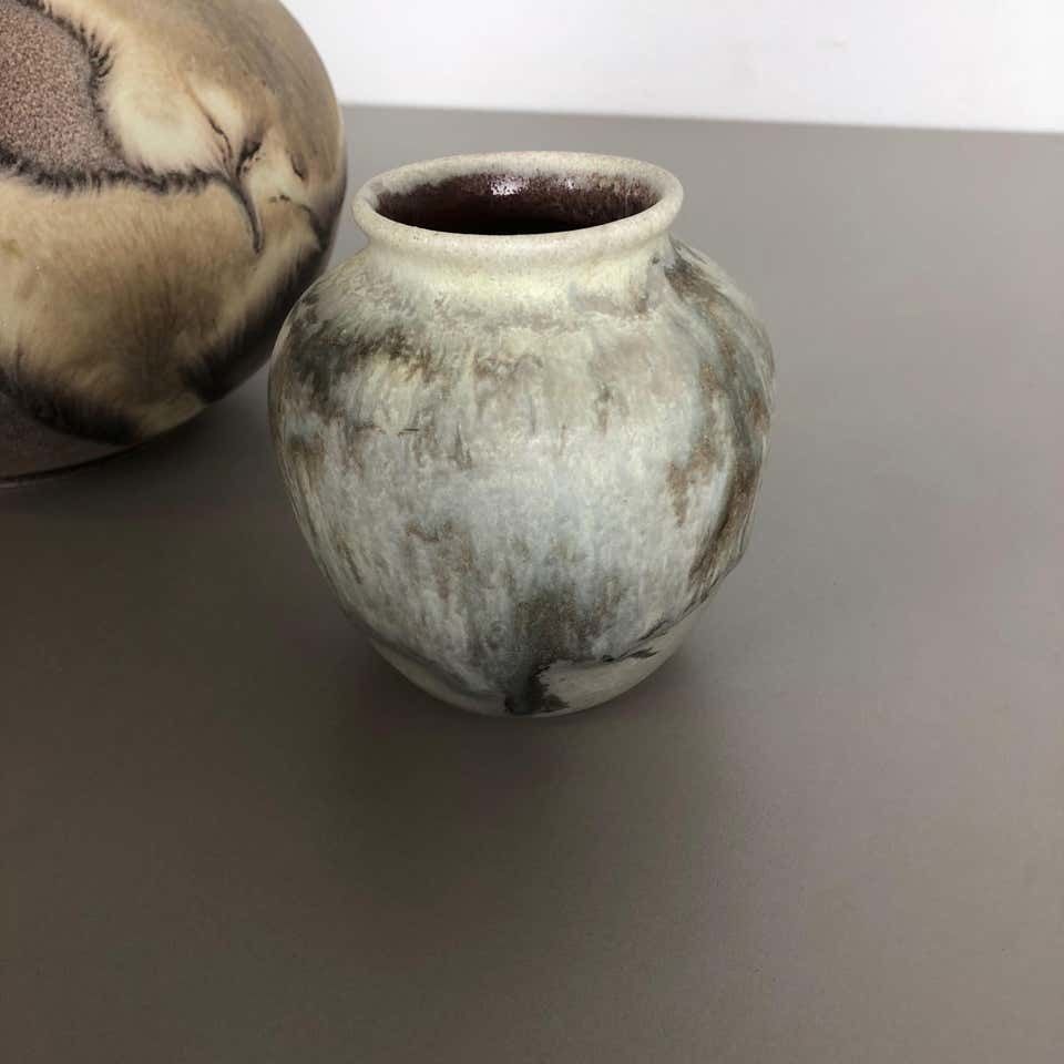 photo furniture Set Of 2 Pottery Vases Fat Lava Abstract Designed By Ruscha, Germany, 1960s