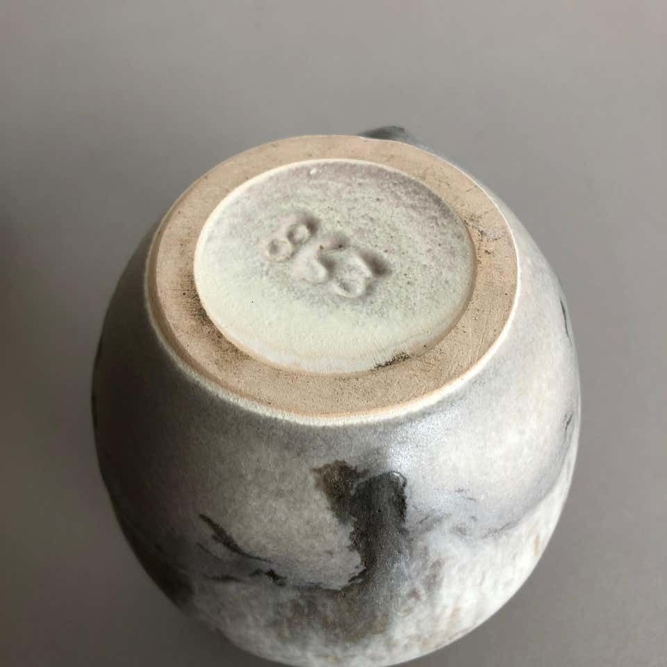 photo vintage Set Of 2 Pottery Vases Fat Lava Abstract Designed By Ruscha, Germany, 1960s