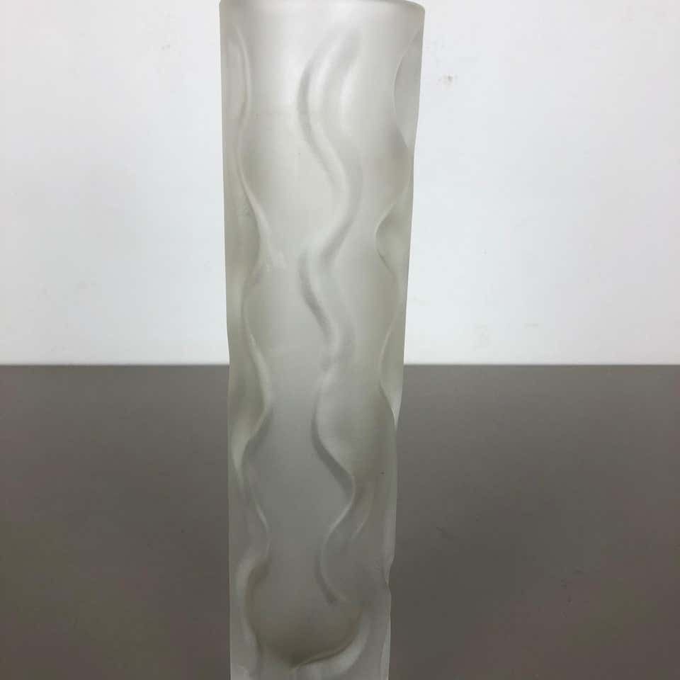 Large 1970s Hand Blown "Brutalist" Glass Vase By Peill And Putzler, Germany photo 353.0