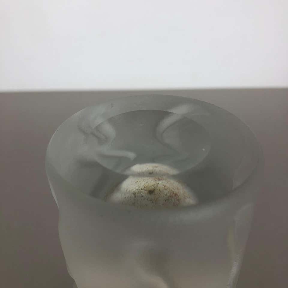 photo vinterior Large 1970s Hand Blown "Brutalist" Glass Vase By Peill And Putzler, Germany