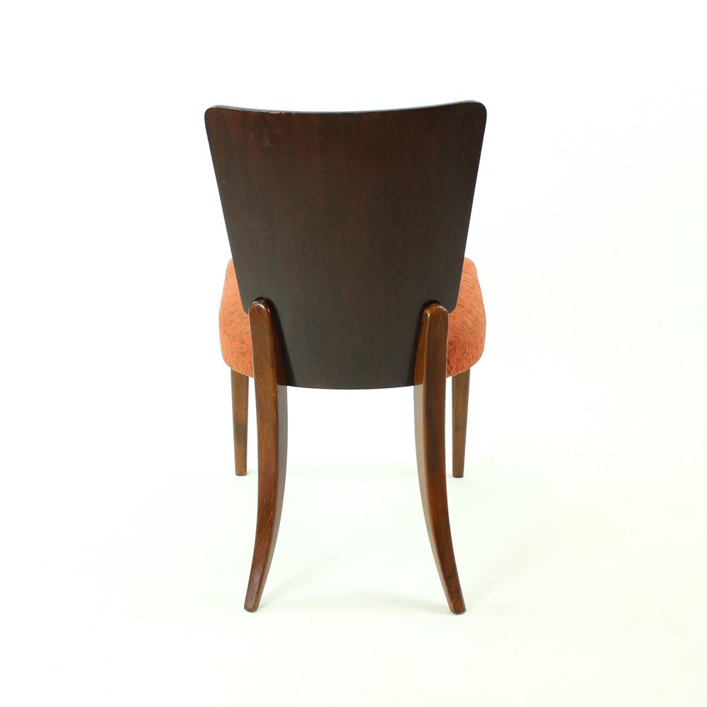 photo for sale Set Of 4 Dining Chairs H 214 By Jindrich Halabala, Set Of Four, Czechoslovakia, 1930s