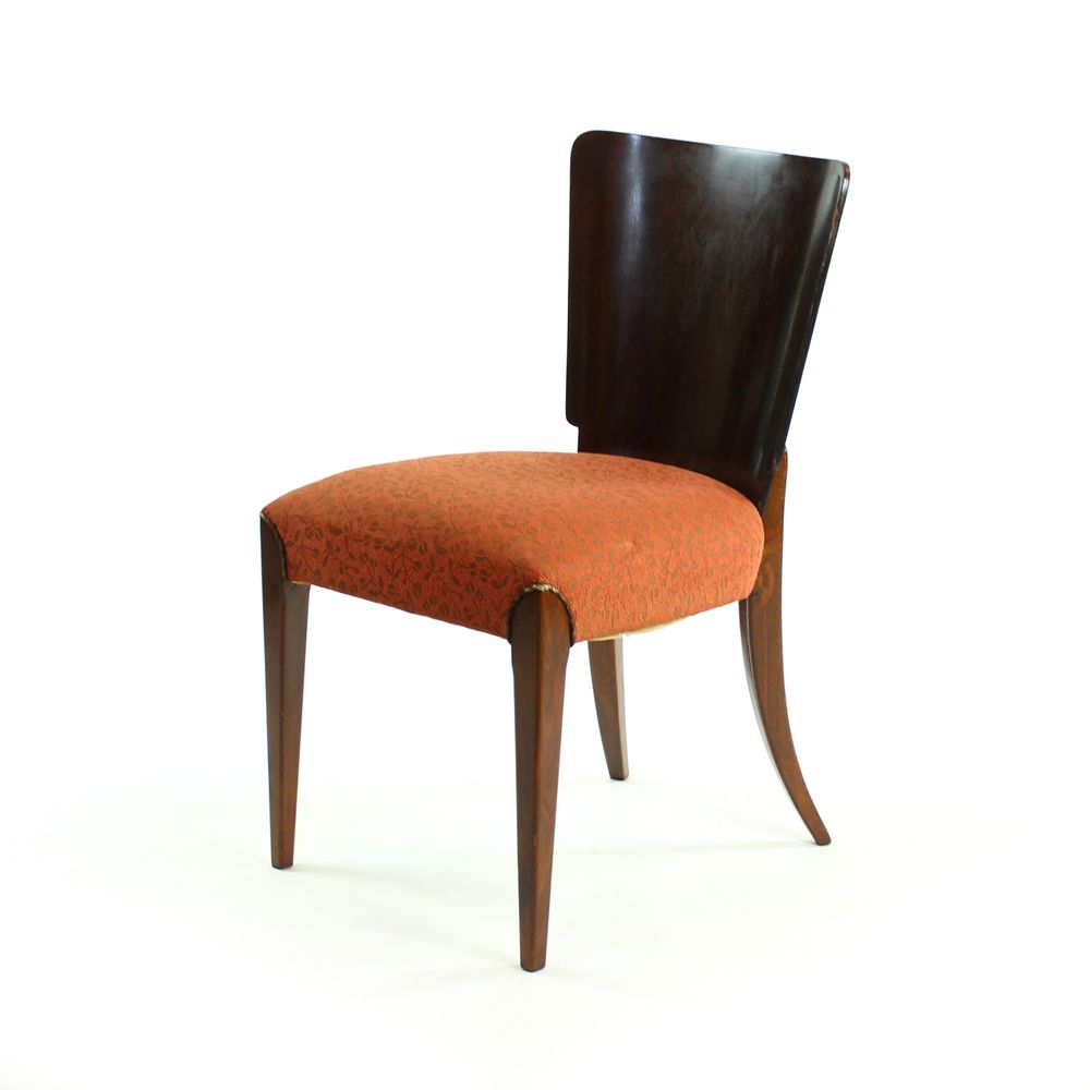 Furniture Set Of 4 Dining Chairs H 214 By Jindrich Halabala, Set Of Four, Czechoslovakia, 1930s photo