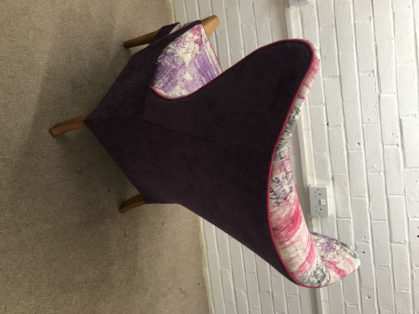 photo for sale Parker Knoll Papa Bear Chair  Model 757 Fully Refurbished And  Newly Upholstered In Luxury Velvet