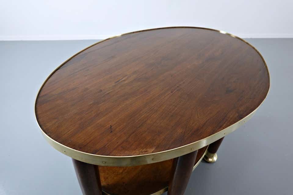 Art Nouveau Table In The Style Of Adolf Loos, Wood And Brass, Circa 1910 photo 8160.0