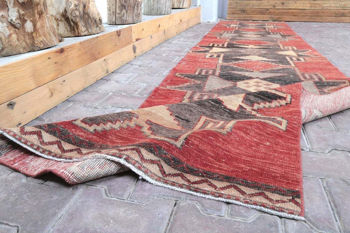 Turkish Runner Rug, Oushak Runner, Vintage Rug,Oushak Rug, Decorative Rug, Bohemian Rug, Oushak Rug, Anatolian Rug, Vintage Rug