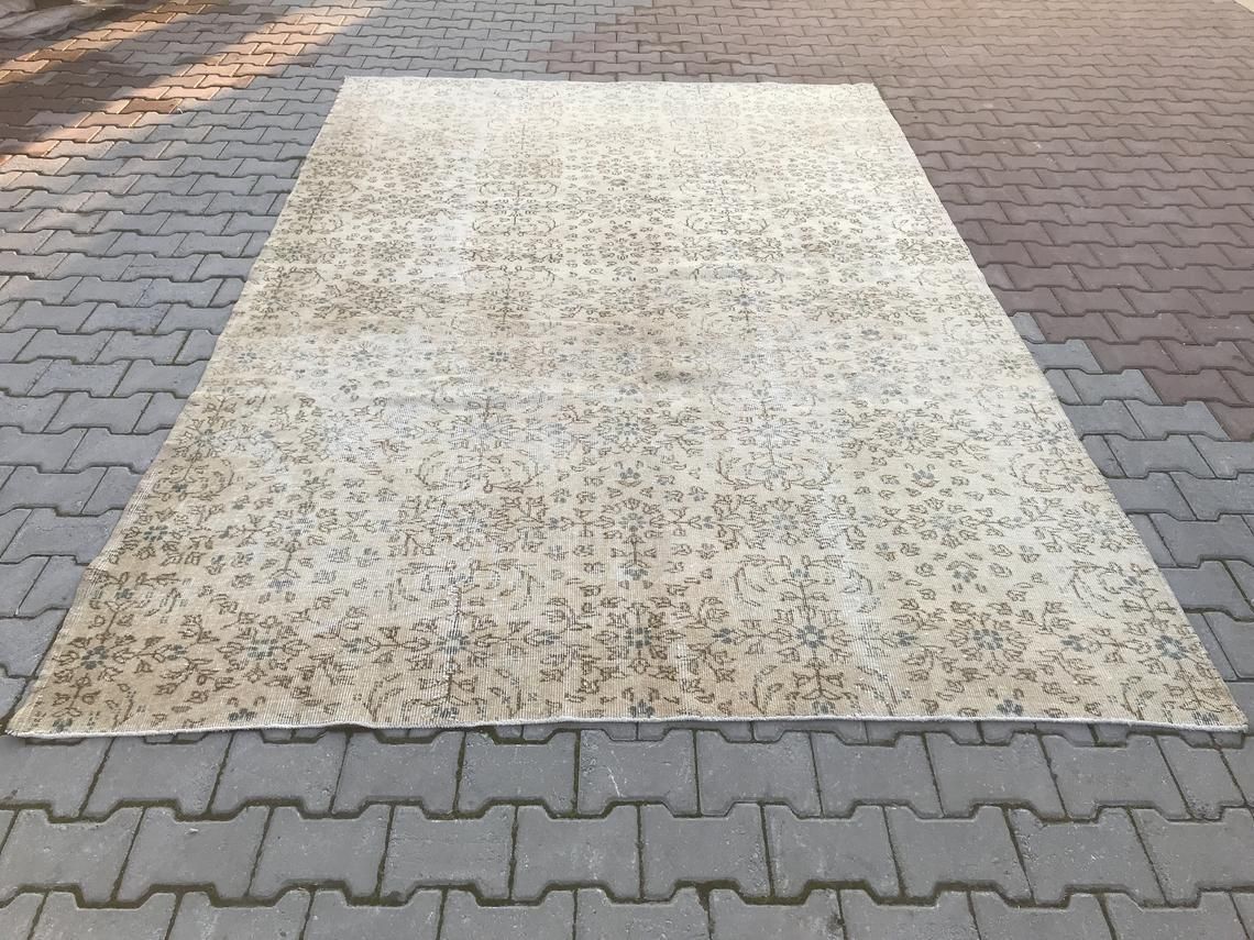 Anatolian Rug,7’3”X10’8”Rug,Turkish Rug,Oushak Rug,Vintage Rug,Design Rug,Floor Rug,Wool Rug,Handwoven Rug,Handmade Rug,Turkish Runner Rug