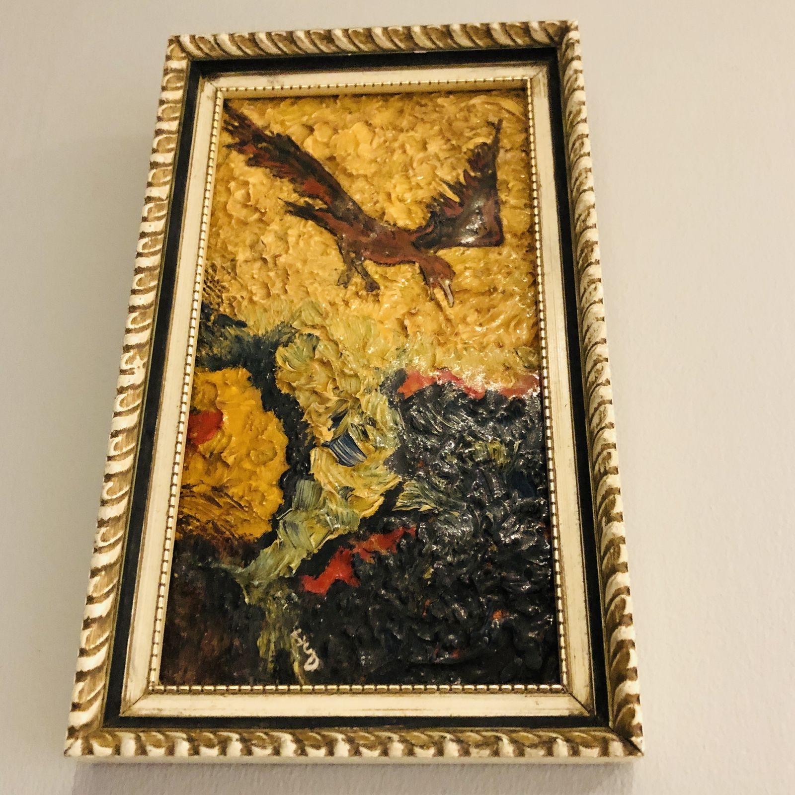 Abstract Painting Of Bird In Flight, By Anthony Dunn, 1960s photo furniture