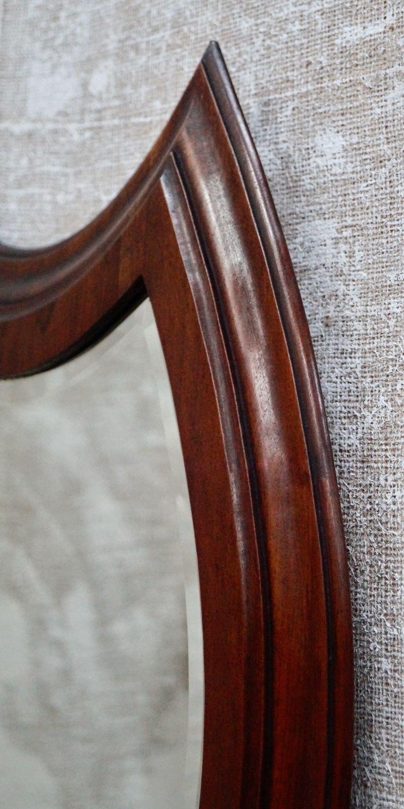Victorian Mahogany Horseshoe Mirror photo 550.0