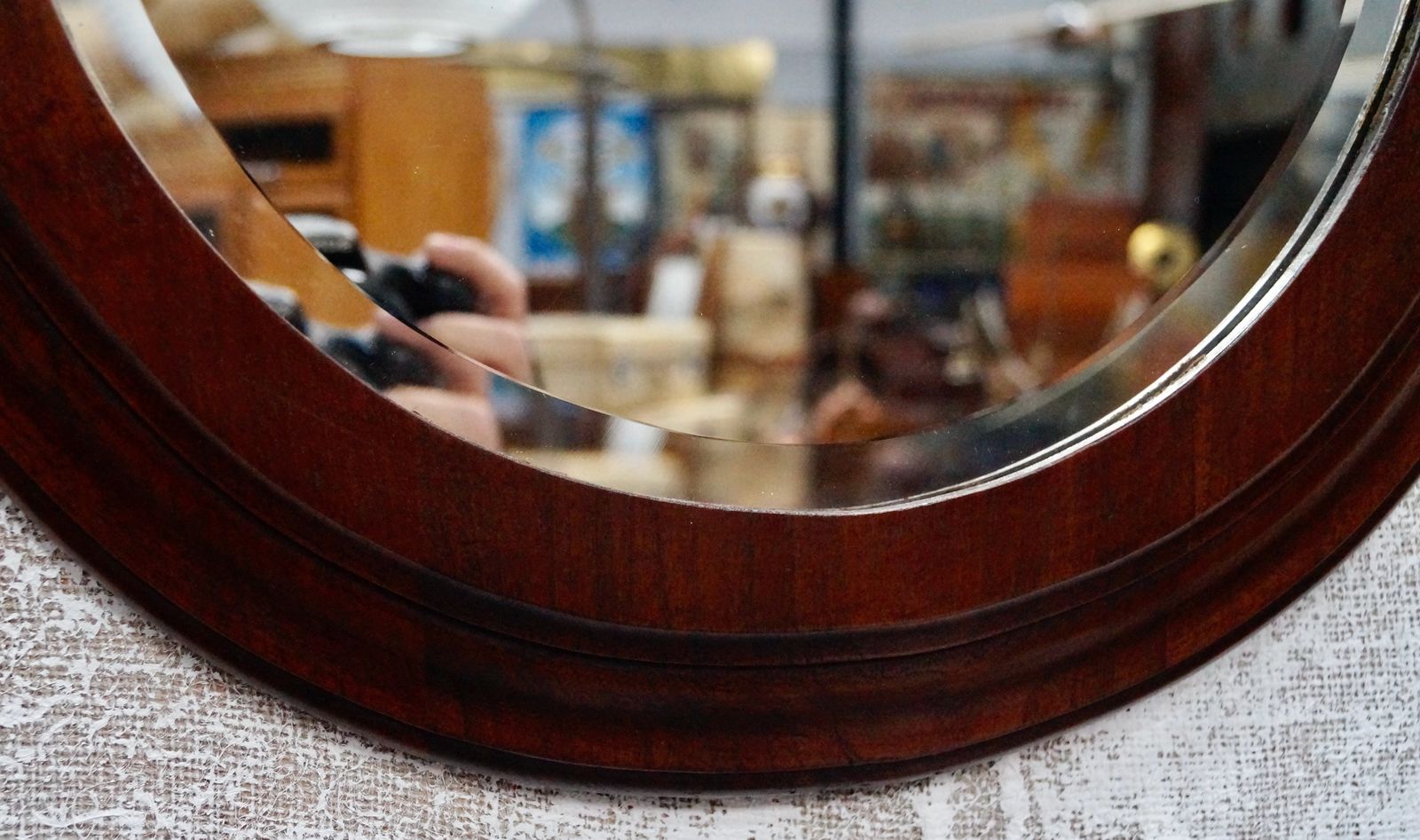 Victorian Mahogany Horseshoe Mirror photo vinterior