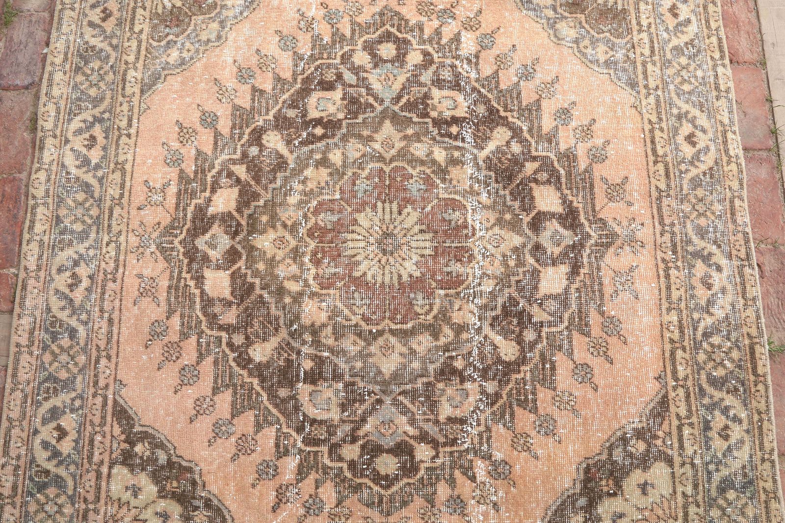 Turkish Runner Rug, Vintage Runner Rug, Bohemian Runner Rug, Oushak Runner Rug,Anatolian Runner Rug,Hallway Rug,Handmade Runner Rug photo 340.0