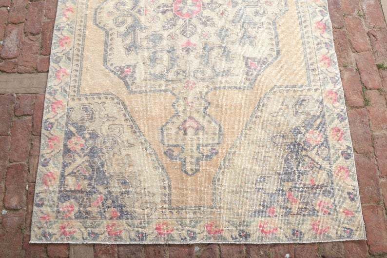 Wool Rug ,Area Rug, Turkish Rug, Oushak Rug, Handmade Rug, Vintage Rug, Decorative Rug, Beige Rug photo furniture