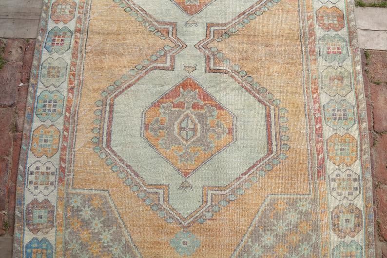Anatolian Rug, Area Rug, Turkish Rug, Oushak Rug, Handmade Rug, Bohemian Rug, V Intage Rug, Decorative Rug, Oriental Rug photo 300.0