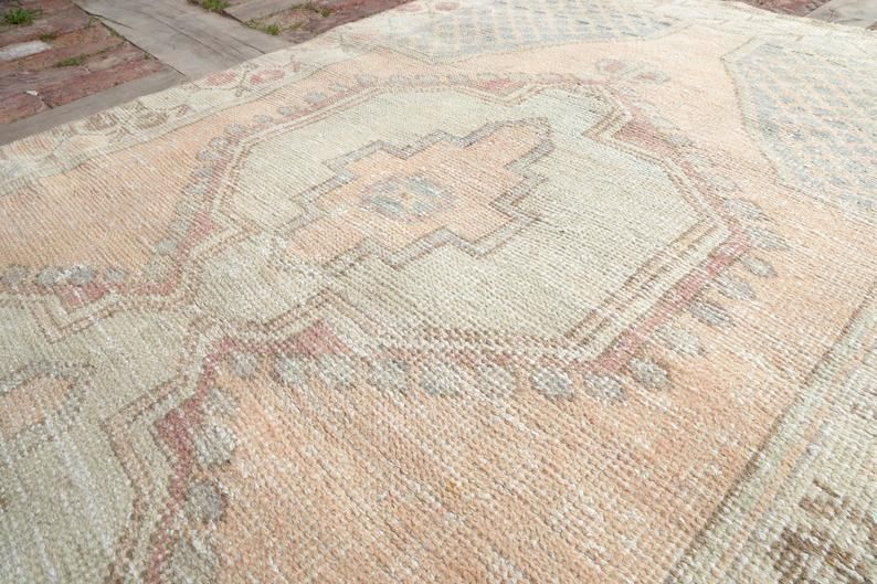 Decorative Rug, Anatolian Rug, Area Rug, Turkish Rug, Oushak Rug, Handmade Rug, Bohemian Rug, V Intage Rug, Oriental Rug photo Textiles