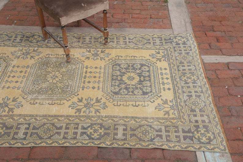 Oushak Runner Rug, Turkish Runner Rug, Anatolian Runner Rug, Vintage Runner Rug, Antique Runner Rug, Hallway Rug, Runner Rug photo for sale