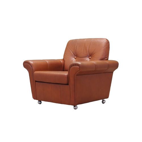 Leather Armchair, Danish Design, 60s, Production: Denmark
