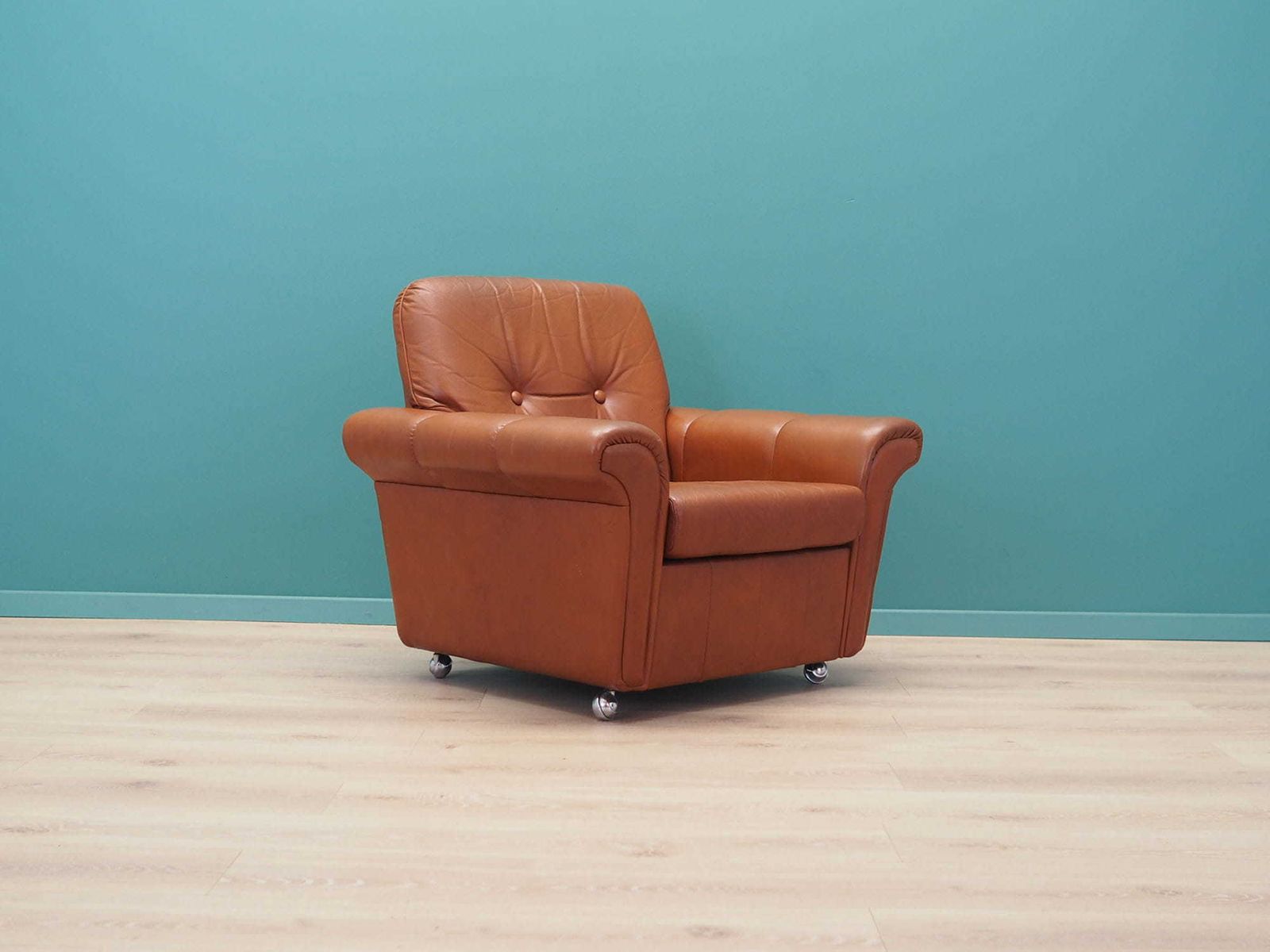 Leather Armchair, Danish Design, 60s, Production: Denmark photo for sale