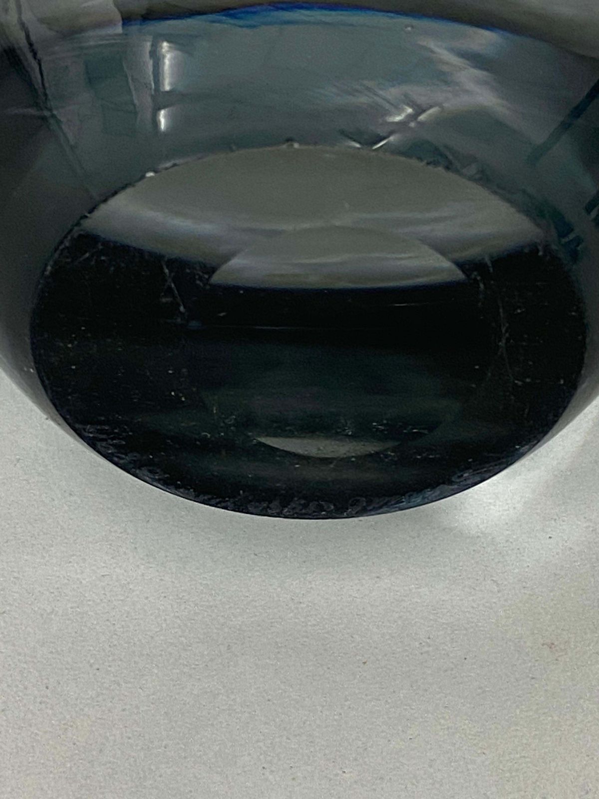 photo furniture Sommerso Glass Vase, From Scandinavie 1960, Signed