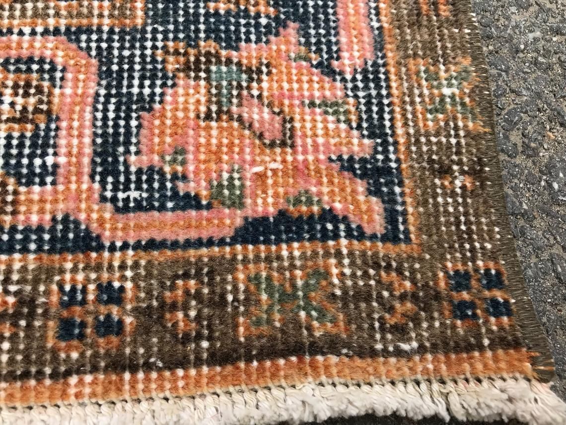 Decorative Carpet,Anatolian Oushak Rug,Handwoven Pastel Turkish Wool Carpet photo vinterior