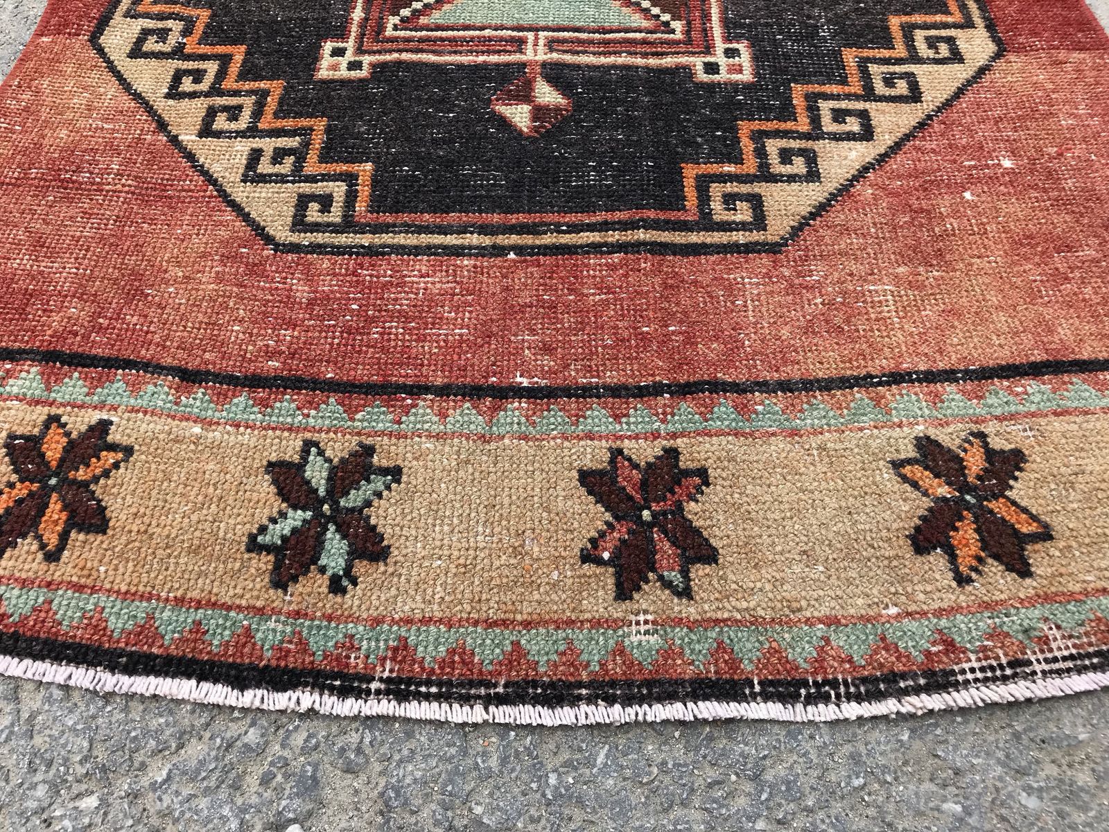 Turkish Runner Rug,Oushak Runner,Wool Rug,Home Decor,Anatolian Runner,Turkish Rug,Bohemian Rug,Vintage photo for sale