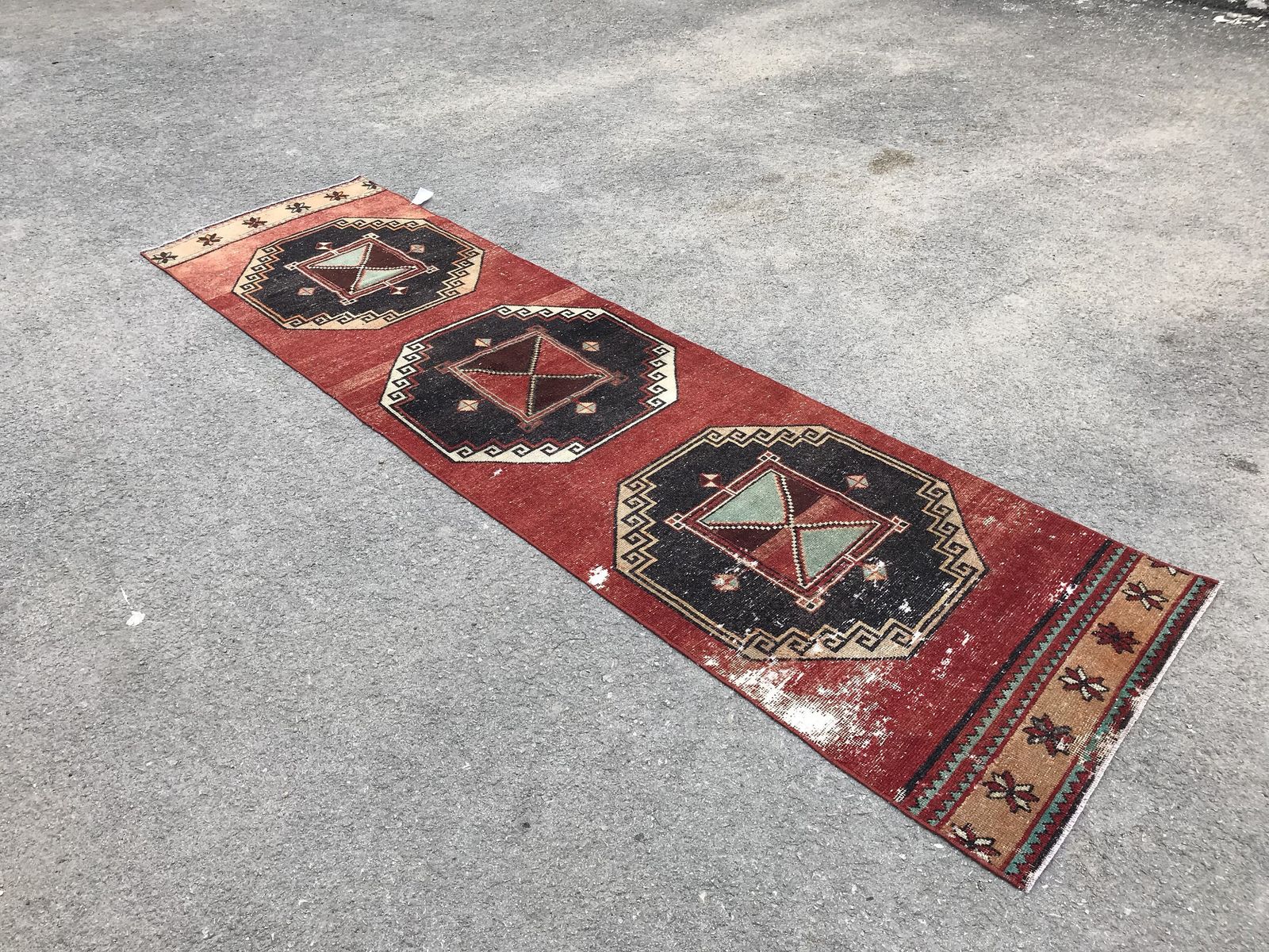 Turkish Runner Rug,Oushak Runner,Wool Rug,Home Decor,Anatolian Runner,Turkish Rug,Bohemian Rug,Vintage photo buy