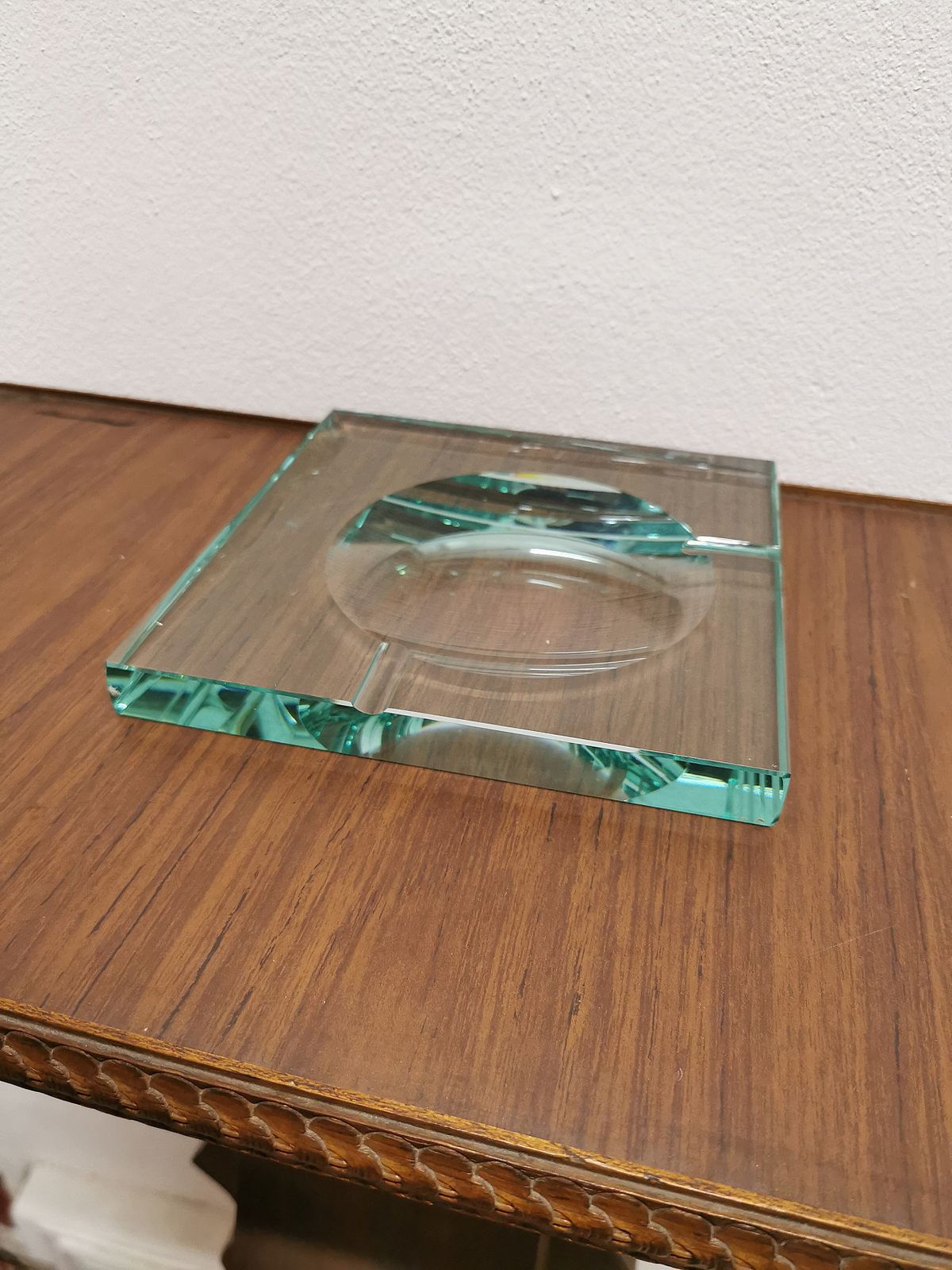 Glass Ashtray By Fontana Arte, 1960s photo vinterior