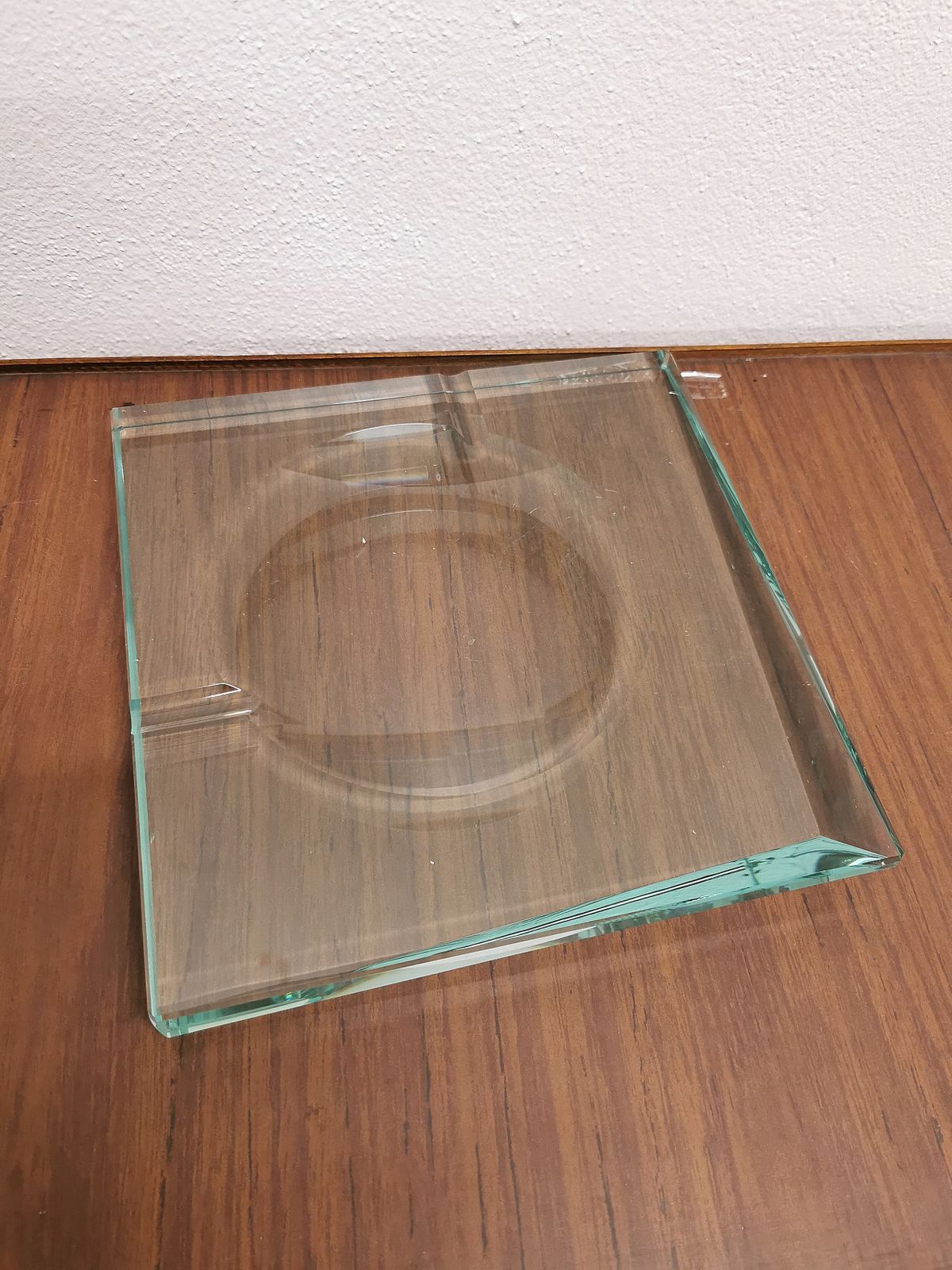 photo vinterior Glass Ashtray By Fontana Arte, 1960s