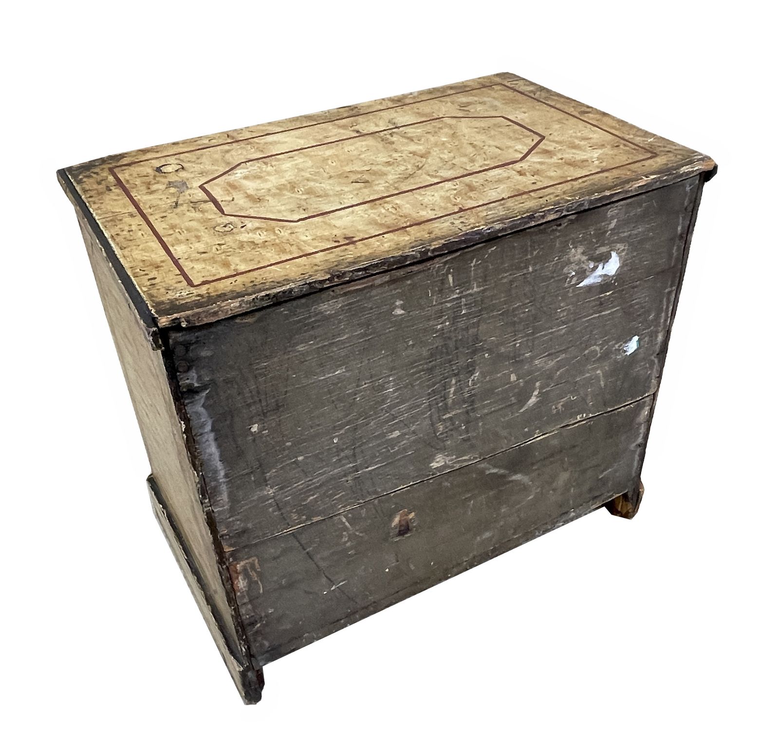 Mid 19th Century Birdseye Maple Simulated Miniature Chest (England, Circa 1860) photo buy