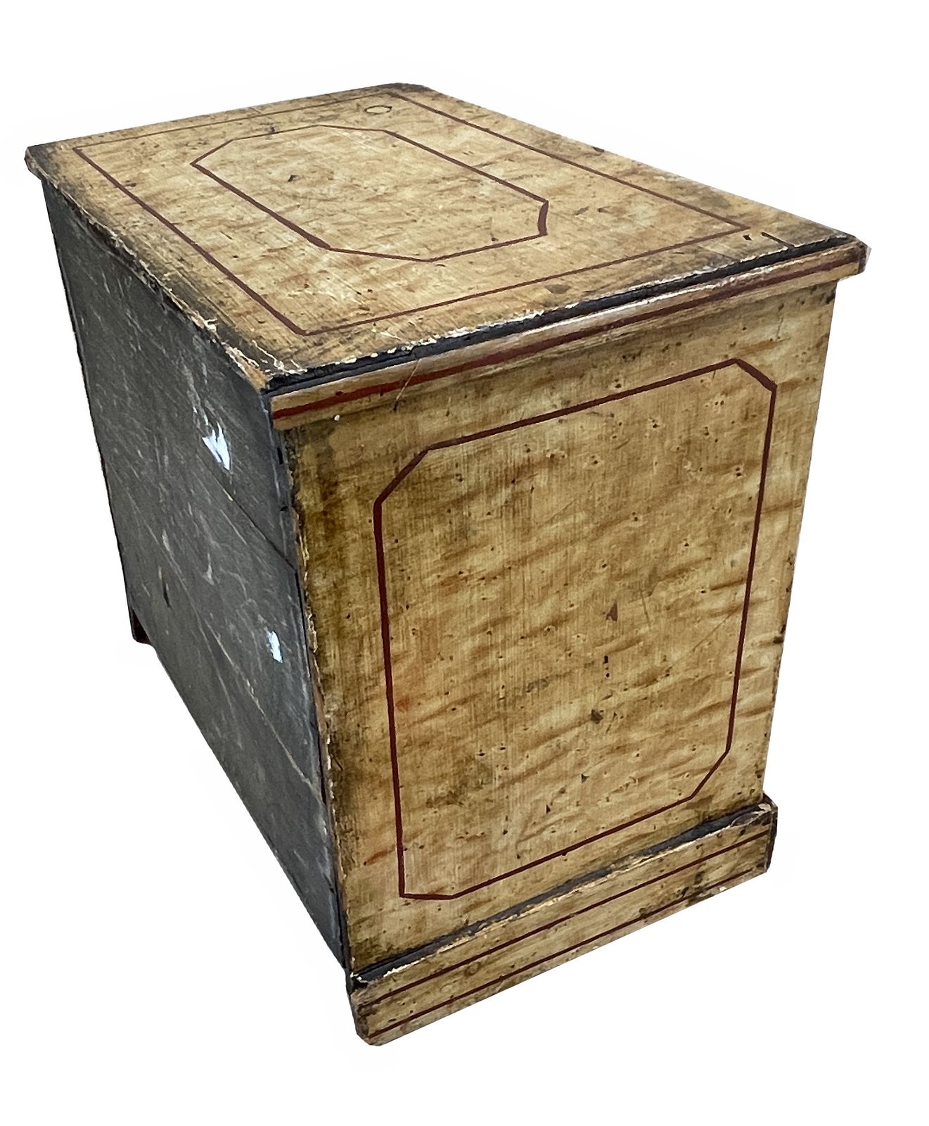 Mid 19th Century Birdseye Maple Simulated Miniature Chest (England, Circa 1860) photo vintage