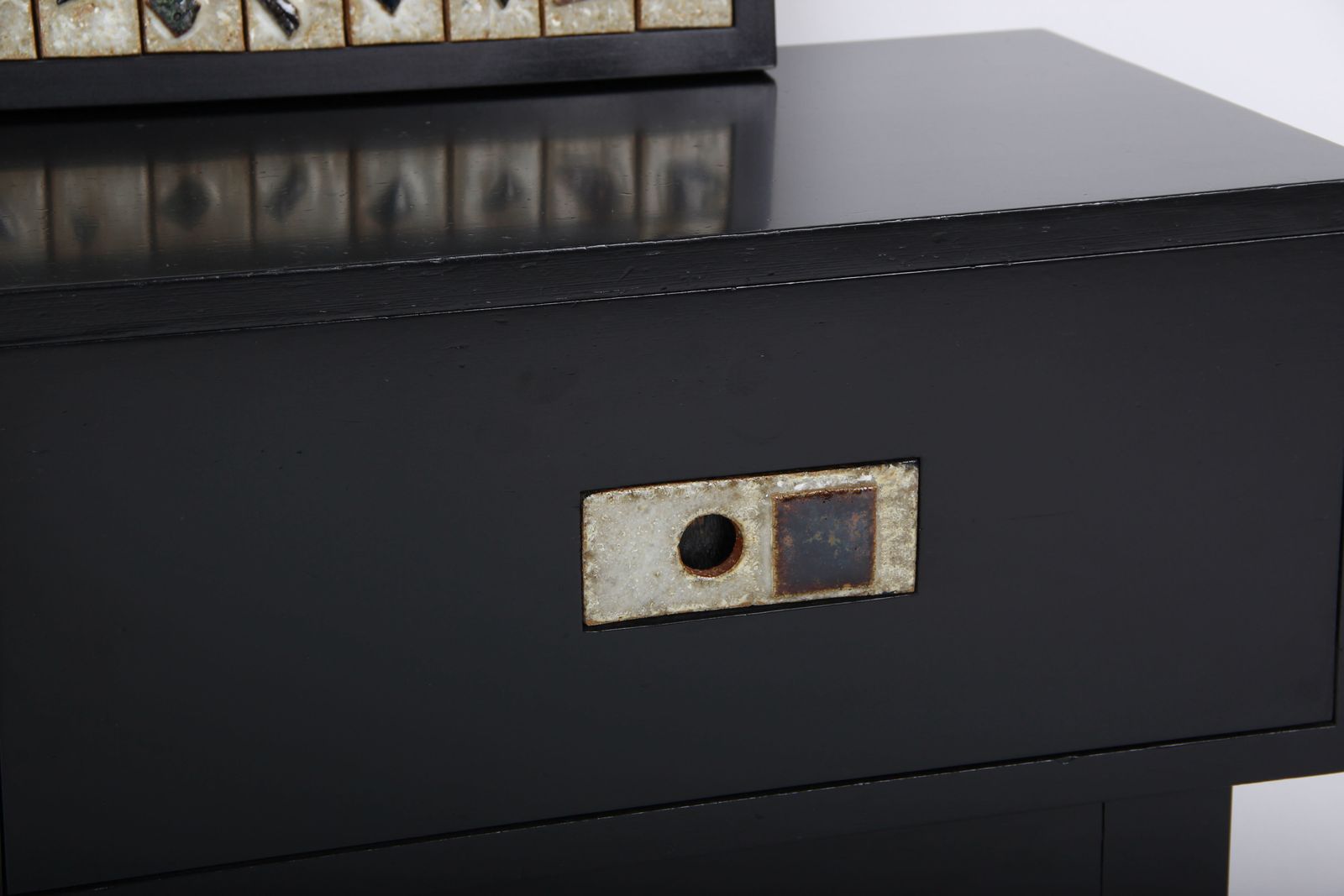 Poul Nørreklit. Furniture In  Black Pine. photo for sale