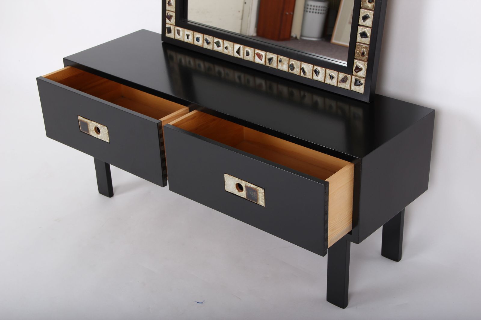 photo furniture Poul Nørreklit. Furniture In  Black Pine.
