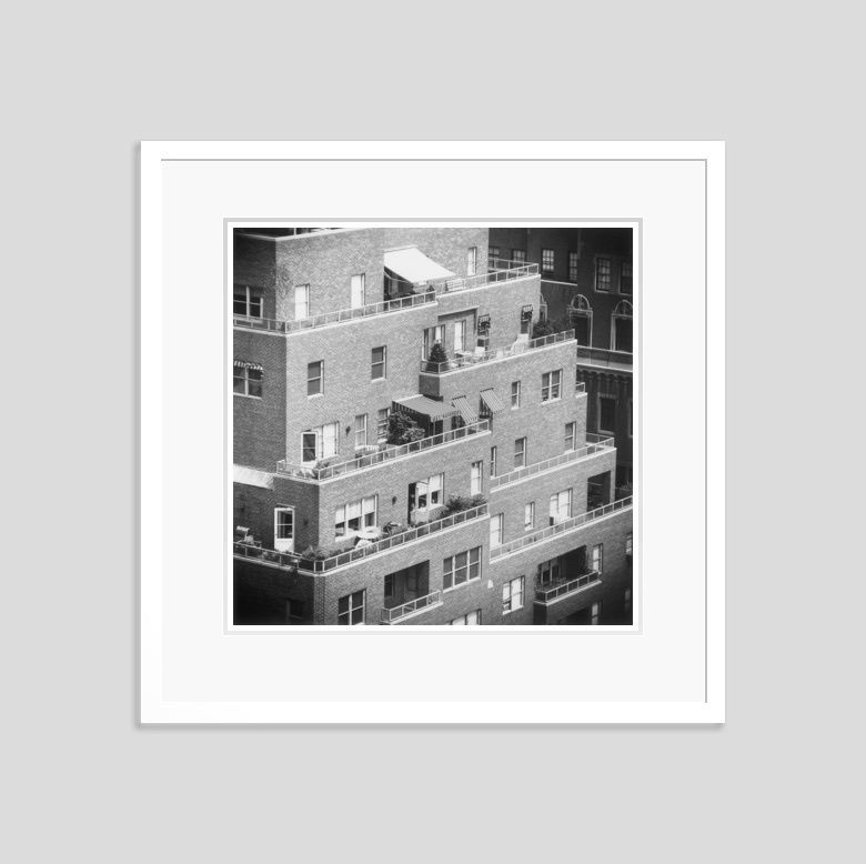 Slim Aarons 'Ny Apartments' 1953 Silver Gelatin Print Framed In White