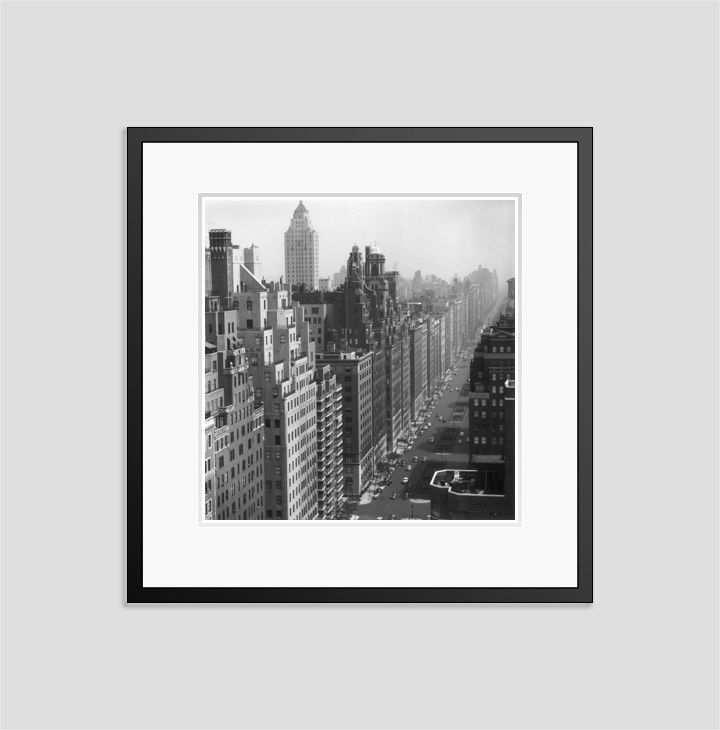 Slim Aarons 'Park Avenue' 1953 Silver Gelatin Print Framed In Black
