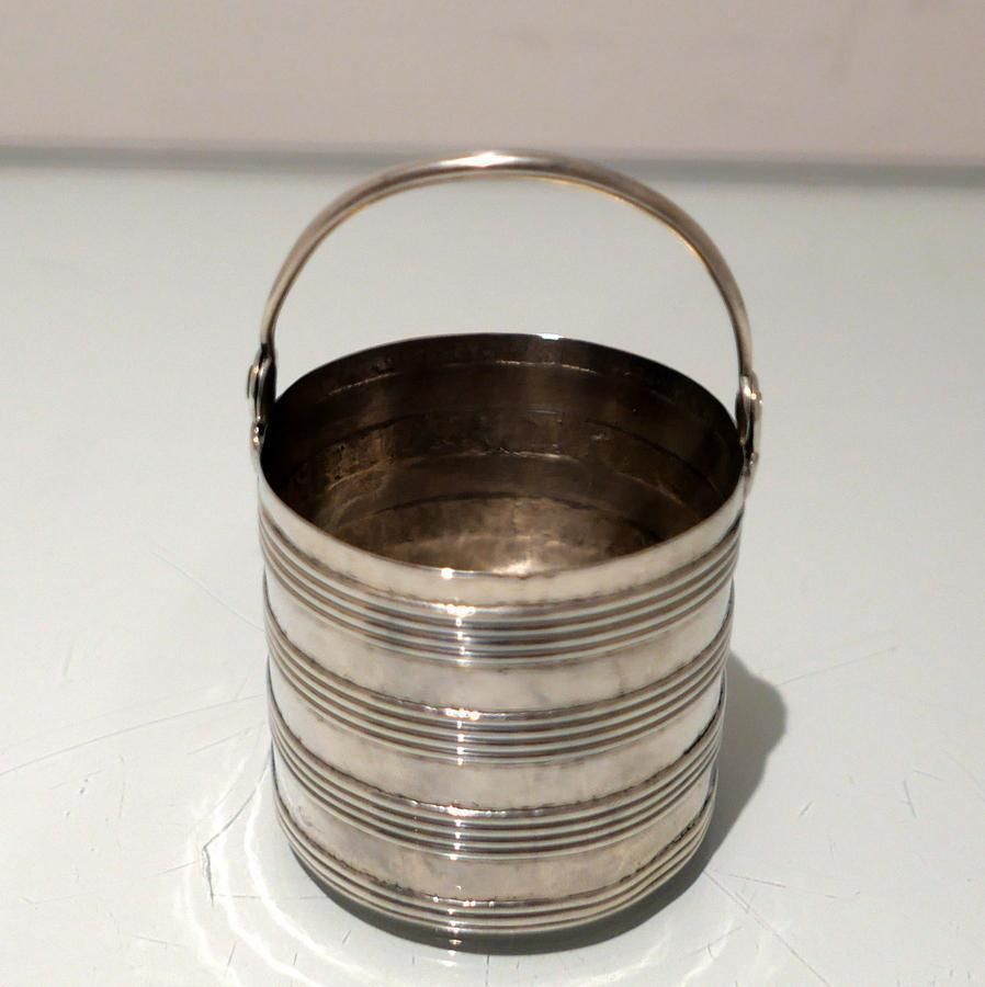 Early 18th Century Antique George II Sterling Silver Cream Pail London 1733 Ayme Videau