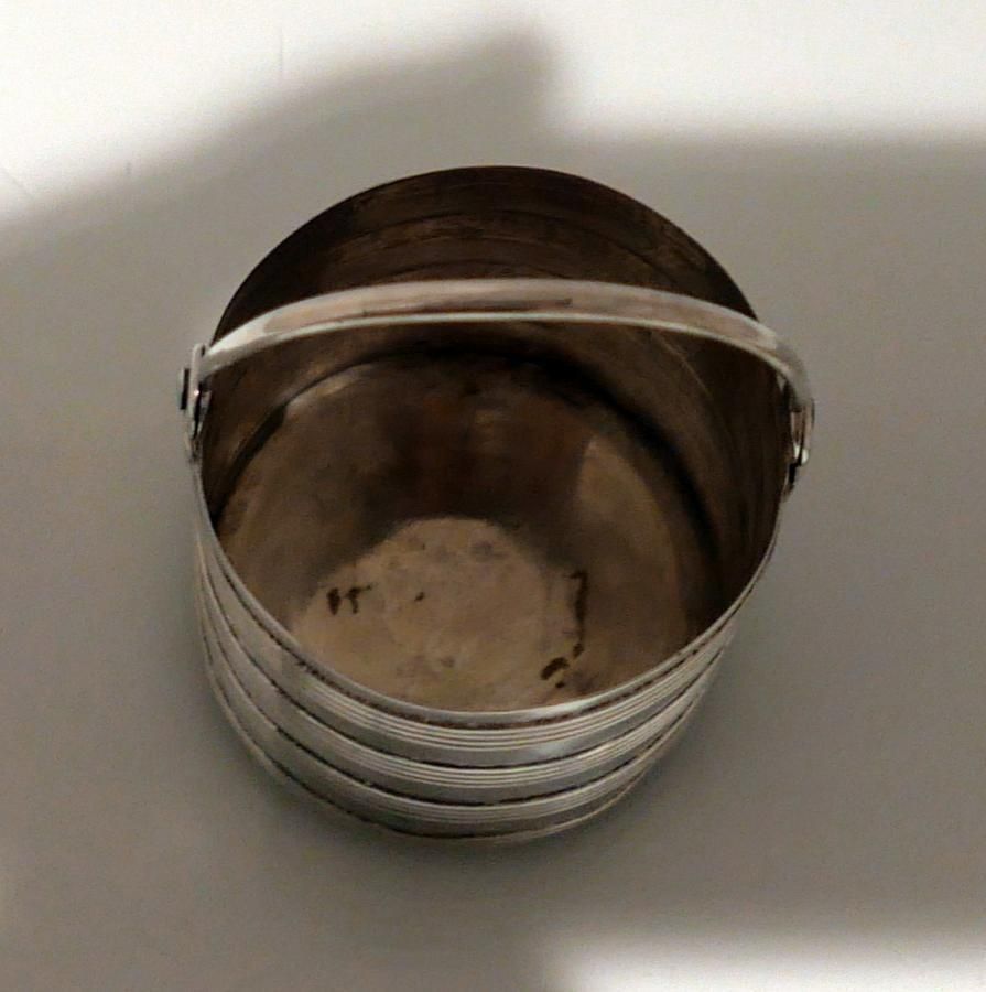 Early 18th Century Antique George II Sterling Silver Cream Pail London 1733 Ayme Videau photo Home Decor