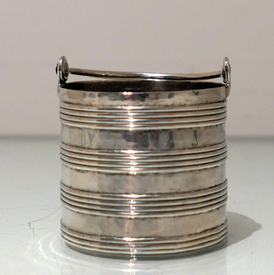 Early 18th Century Antique George II Sterling Silver Cream Pail London 1733 Ayme Videau photo 975.0
