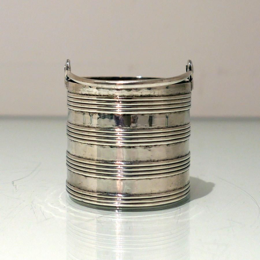 Early 18th Century Antique George II Sterling Silver Cream Pail London 1733 Ayme Videau photo vinterior