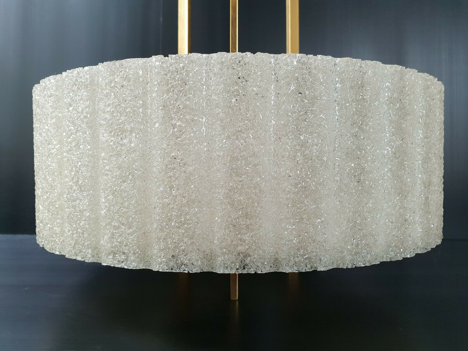 Chandelier Ceiling Maison Arlus 1960 Vintage Brass Resin Steel 60s 1960s photo furniture