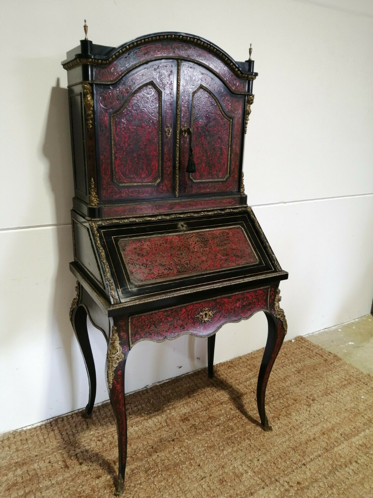 Antique 19th Century French Boulle Cabinet ~ Professionally Restored photo furniture