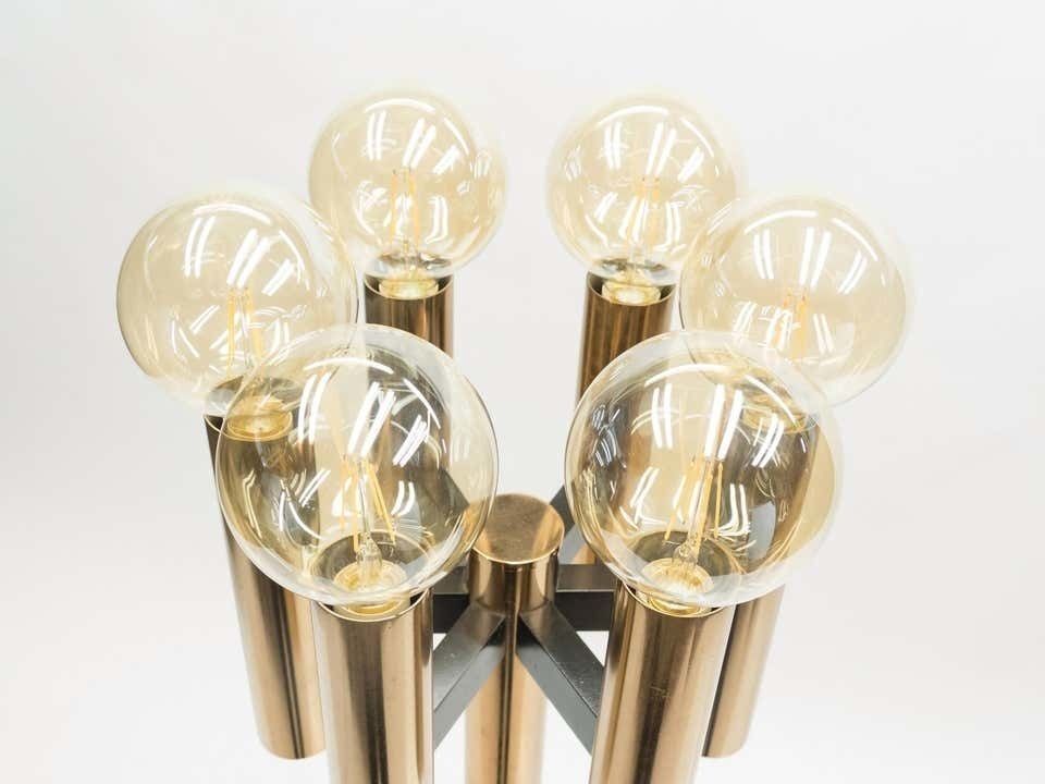 Grande lampe de table ou lampadaire danois Jo Hammerborg en cuivre, années 1960 photo buy