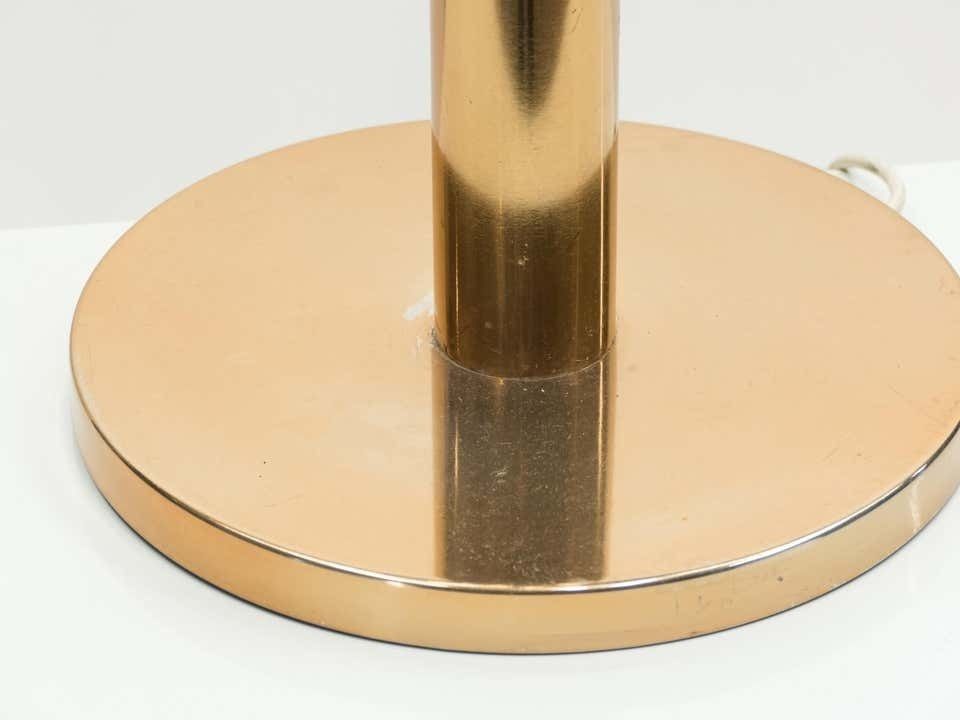 photo for sale Grande lampe de table ou lampadaire danois Jo Hammerborg en cuivre, années 1960